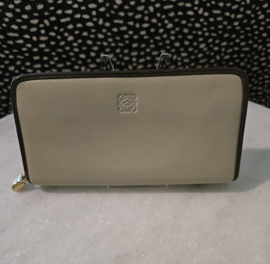 Loewe Natural Leather Padlock Wallet