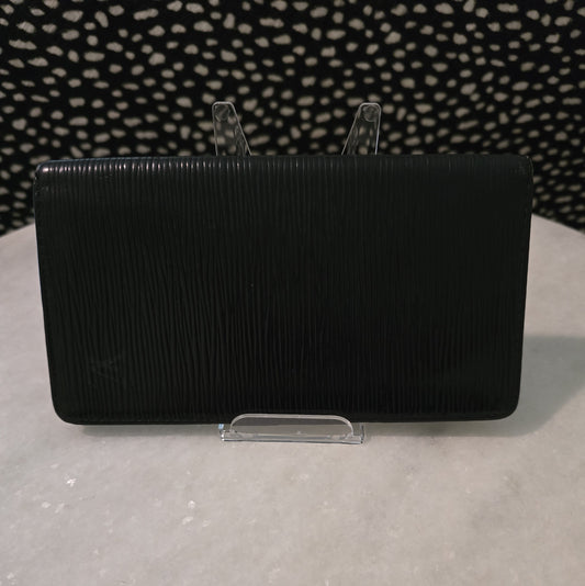 Louis Vuitton Black Epi Bifold