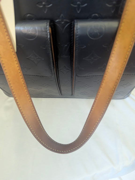 Louis Vuitton Black Mat Wilwood Bag 2 Front Pockets