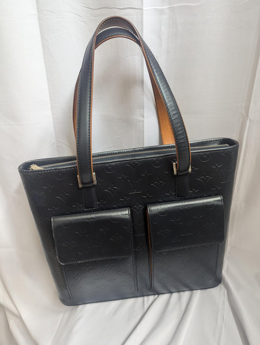 Louis Vuitton Black Mat Wilwood Bag 2 Front Pockets