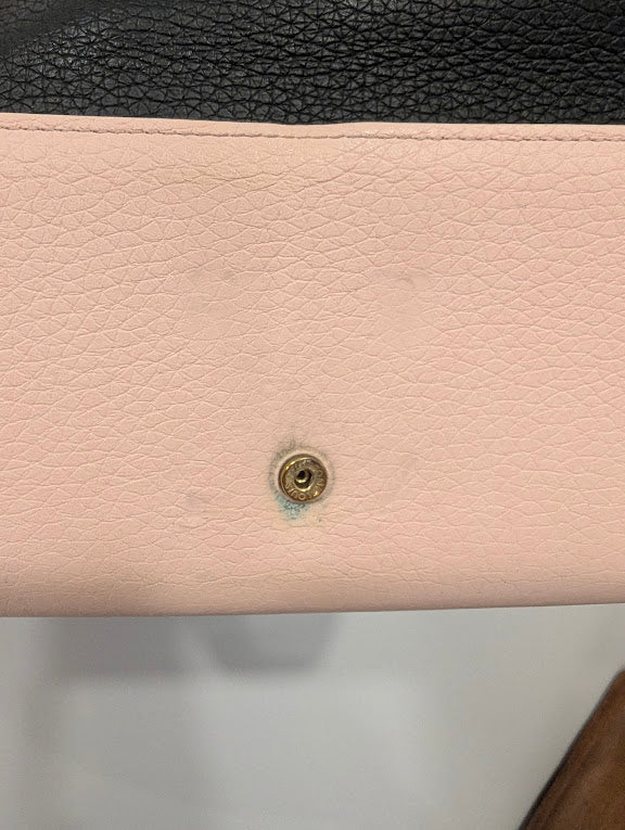 Louis Vuitton Capacine Black and Pink and Cream