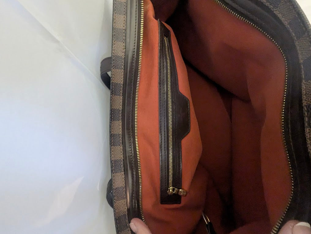 Louis Vuitton Chelsea Damier Ebene Coated Canvas Handbag