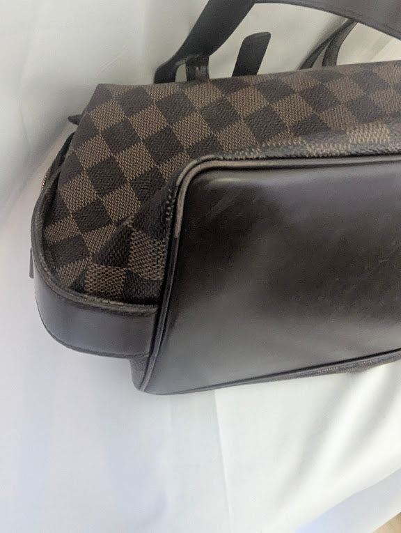 Louis Vuitton Chelsea Damier Ebene Coated Canvas Handbag