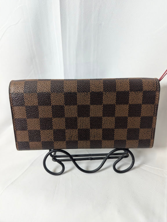 Louis Vuitton Damier Emile with Red Snap Wallet