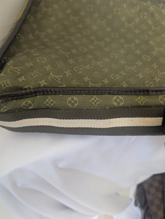 Louis Vuitton 2006 Mini Lin Mary Kate Green Canvas Monogram Bag