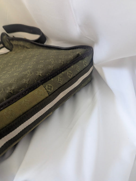 Louis Vuitton 2006 Mini Lin Mary Kate Green Canvas Monogram Bag