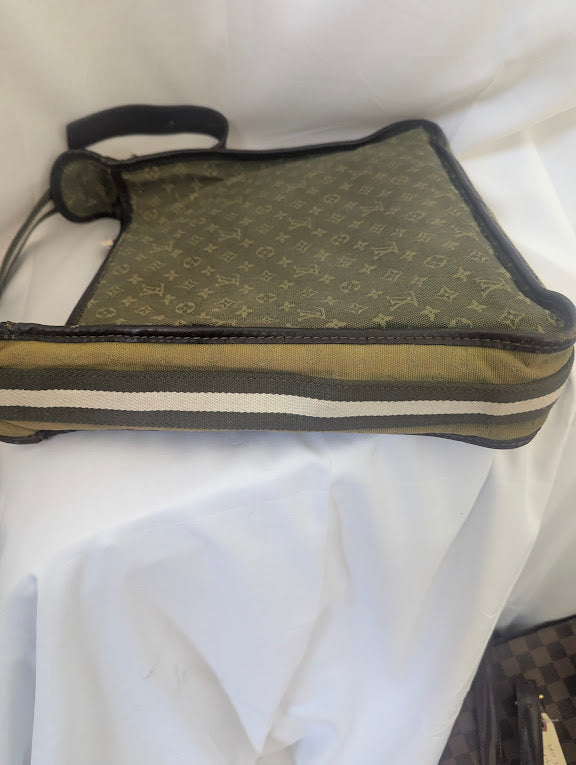 Louis Vuitton 2006 Mini Lin Mary Kate Green Canvas Monogram Bag