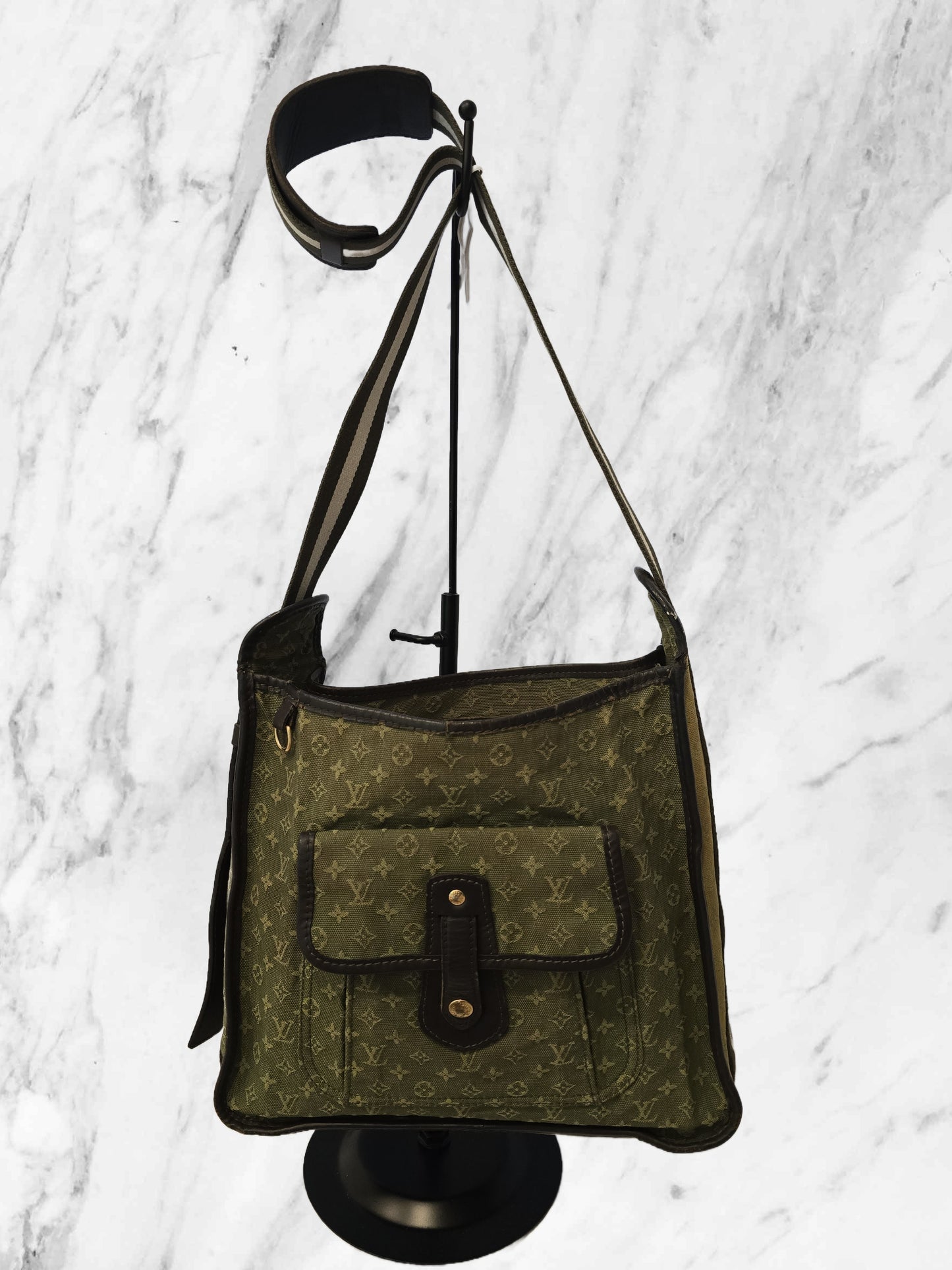 Louis Vuitton 2006 Mini Lin Mary Kate Green Canvas Monogram Bag
