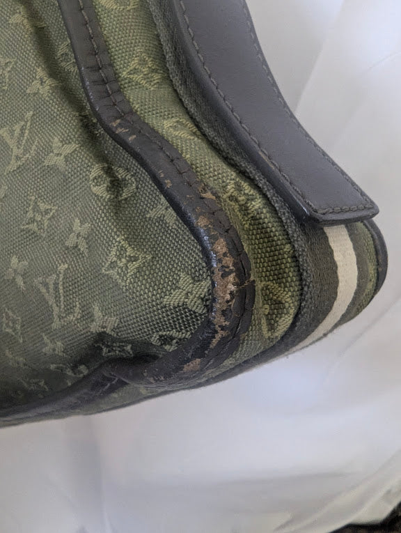 Louis Vuitton 2006 Mini Lin Mary Kate Green Canvas Monogram Bag