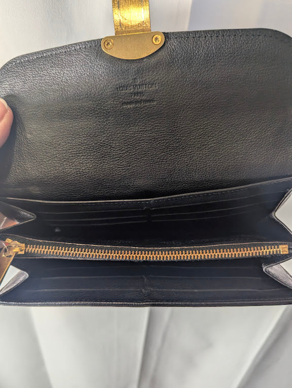 Louis Vuitton Mahina Black Gold Lock Style