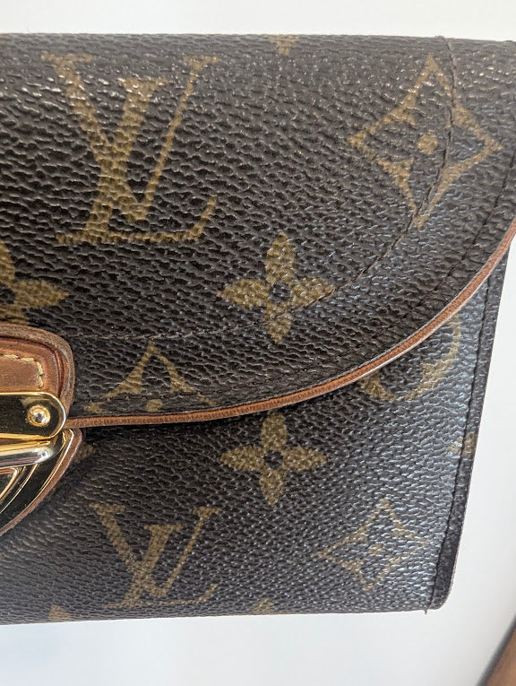 Louis Vuitton Monogram Mahina Lock Style Wallet