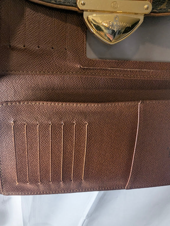 Louis Vuitton Monogram Mahina Lock Style Wallet