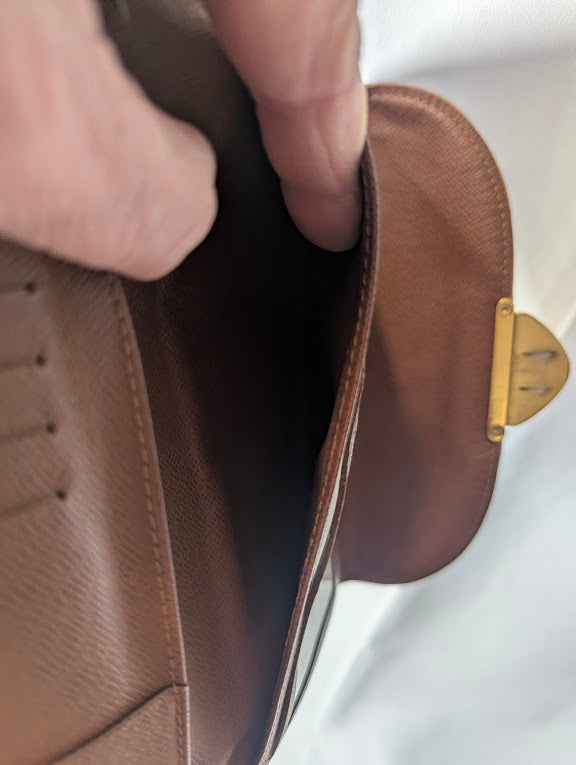 Louis Vuitton Monogram Mahina Lock Style Wallet