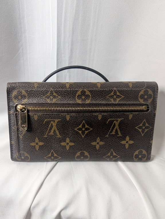 Louis Vuitton Monogram Mahina Lock Style Wallet
