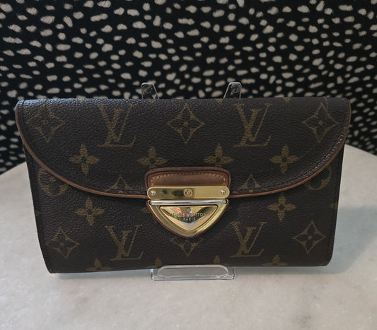 Louis Vuitton Monogram Mahina Lock Style Wallet