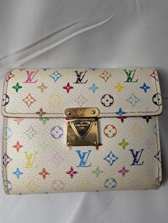 Louis Vuitton White Murakami Koala Wallet