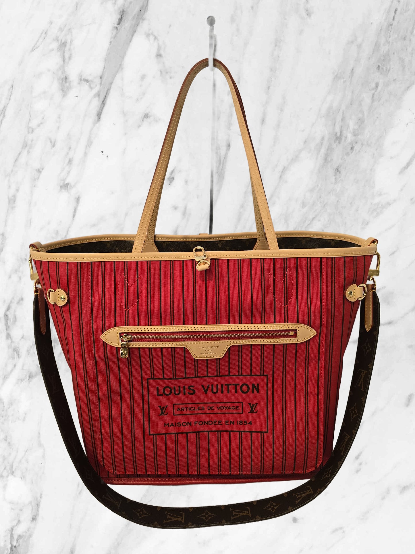 Louis Vuitton Neverfull Inside Out MM ST.MNG R.S (Medium Red) - UNUSED