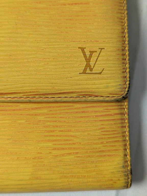 Louis Vuitton Yellow Epi Wallet