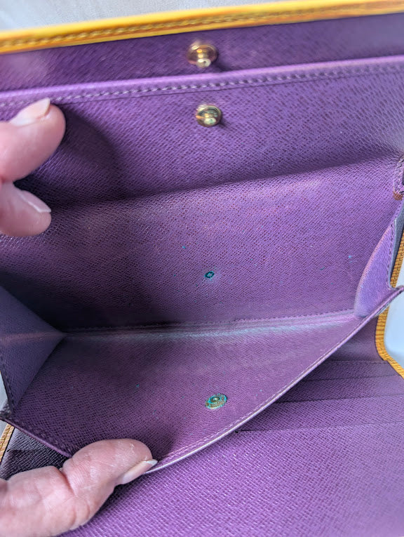 Louis Vuitton Yellow Epi Wallet