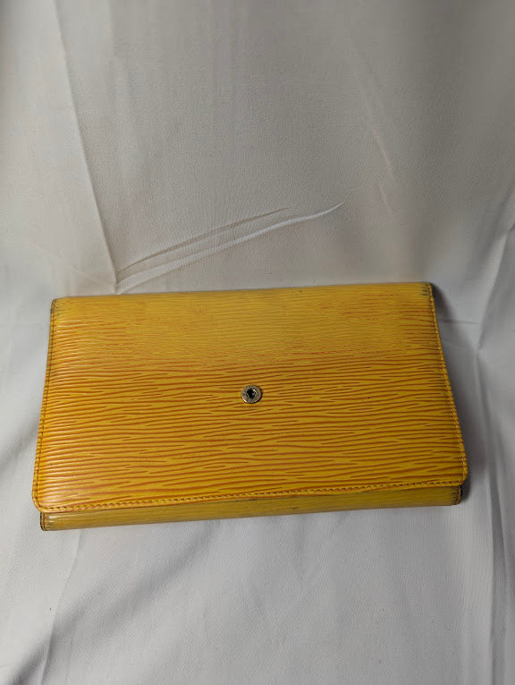 Louis Vuitton Yellow Epi Wallet