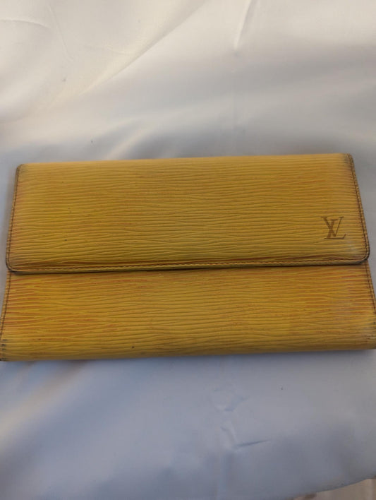 Louis Vuitton Yellow Epi Wallet