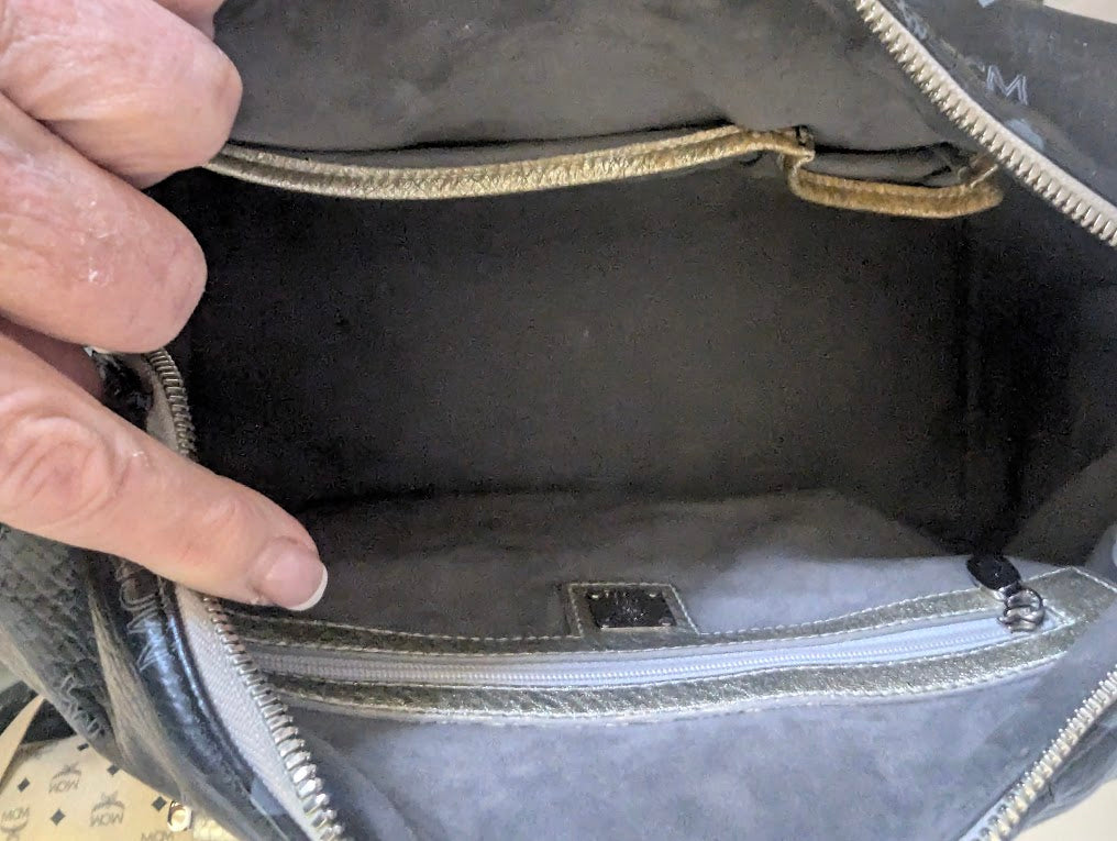 MCM Navy with Lion Handbag