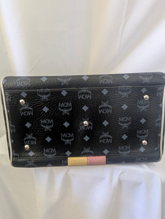 MCM Navy with Lion Handbag