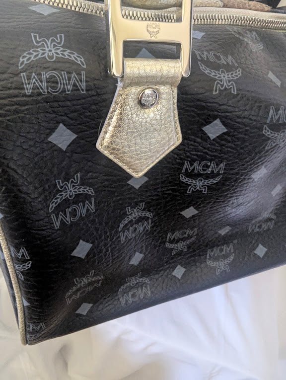 MCM Navy with Lion Handbag