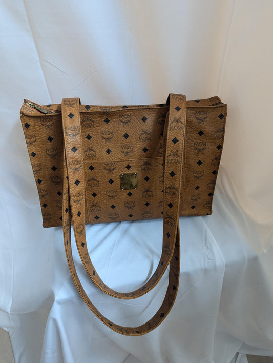 MCM Visetos Monogram Tote