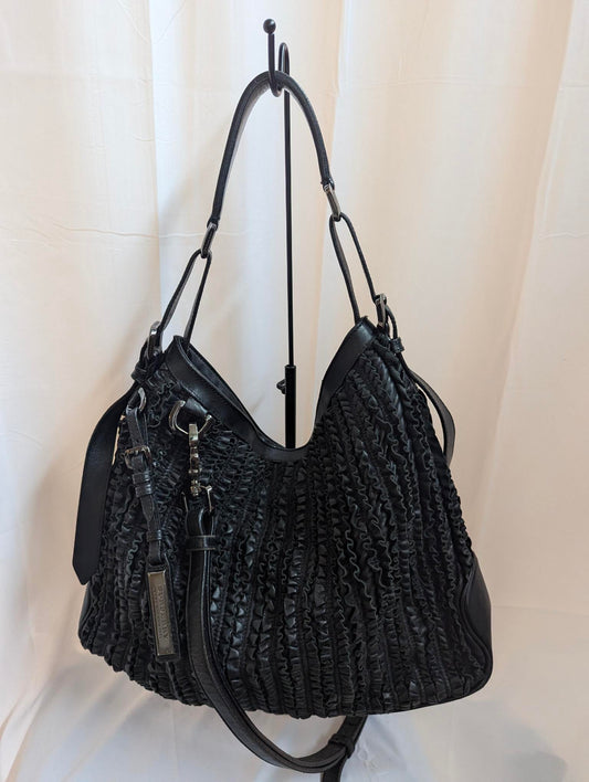 Burberry Ruched Ruffled Wescott Leather 2 - Way Tote
