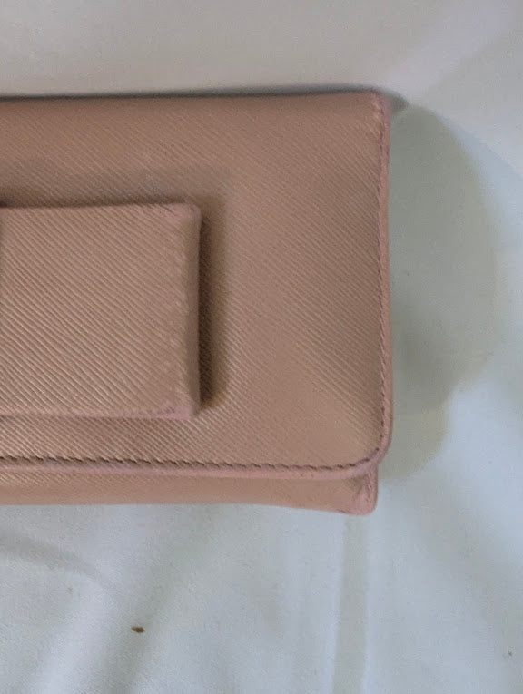 Prada Pink Wallet with Bow