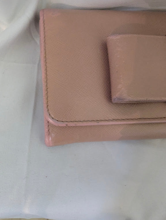 Prada Pink Wallet with Bow