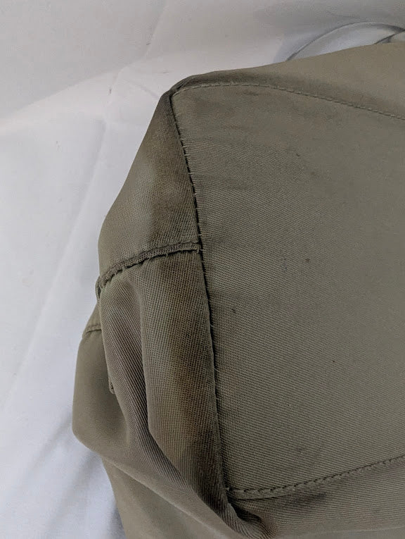 Prada Tan  Nylon Tote Acrylic Handle