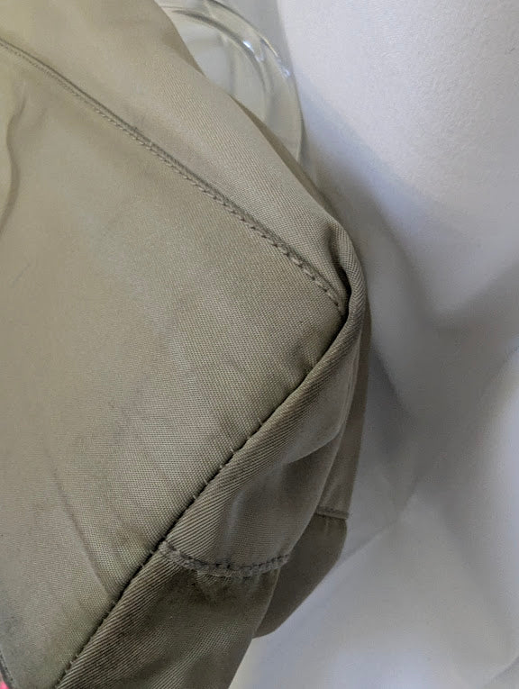 Prada Tan  Nylon Tote Acrylic Handle
