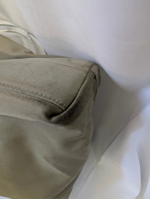 Prada Tan  Nylon Tote Acrylic Handle