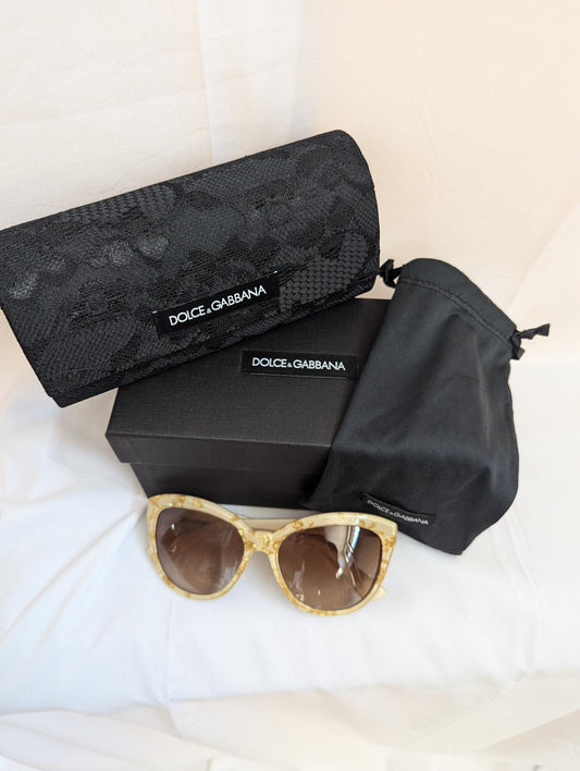 Dolce & Gabbana Gold Leaf Sunglasses