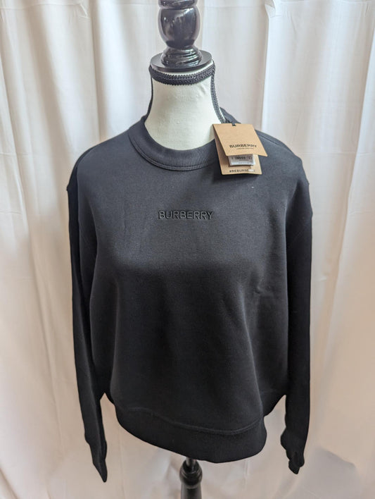 Burberry Black Crewneck Size Large New with Tags