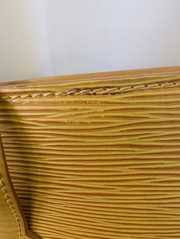 Louis Vuitton Yellow Epi Lussac Shoulder Bag
