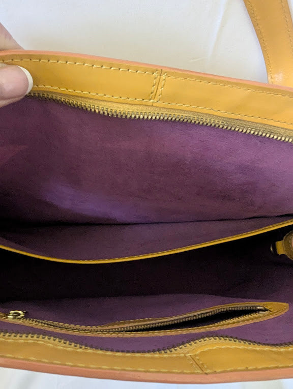 Louis Vuitton Yellow Epi Lussac Shoulder Bag