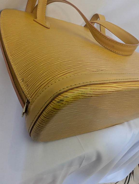 Louis Vuitton Yellow Epi Lussac Shoulder Bag