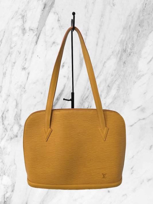 Louis Vuitton Yellow Epi Lussac Shoulder Bag