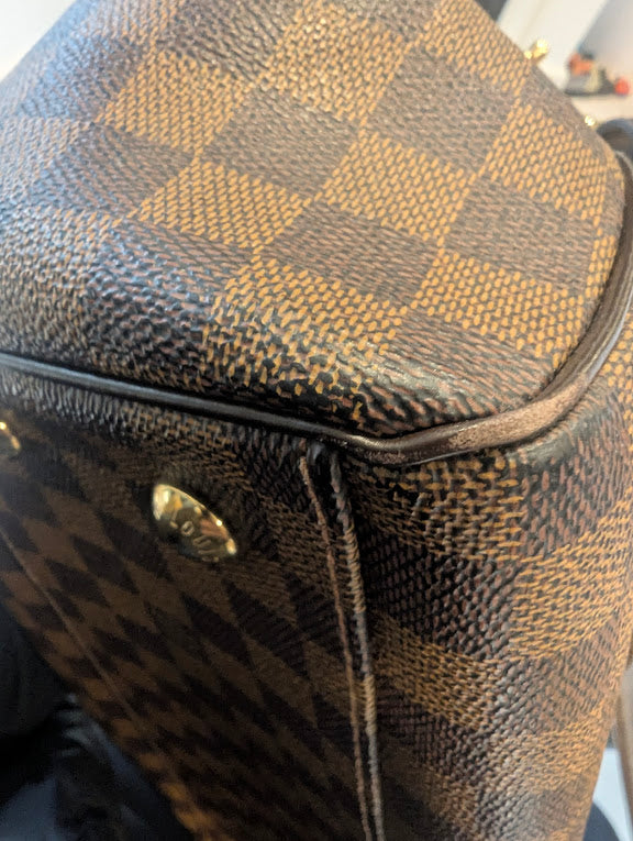 Louis Vuitton Brown Damier Ebene Coated Canvas Shoulder Bag