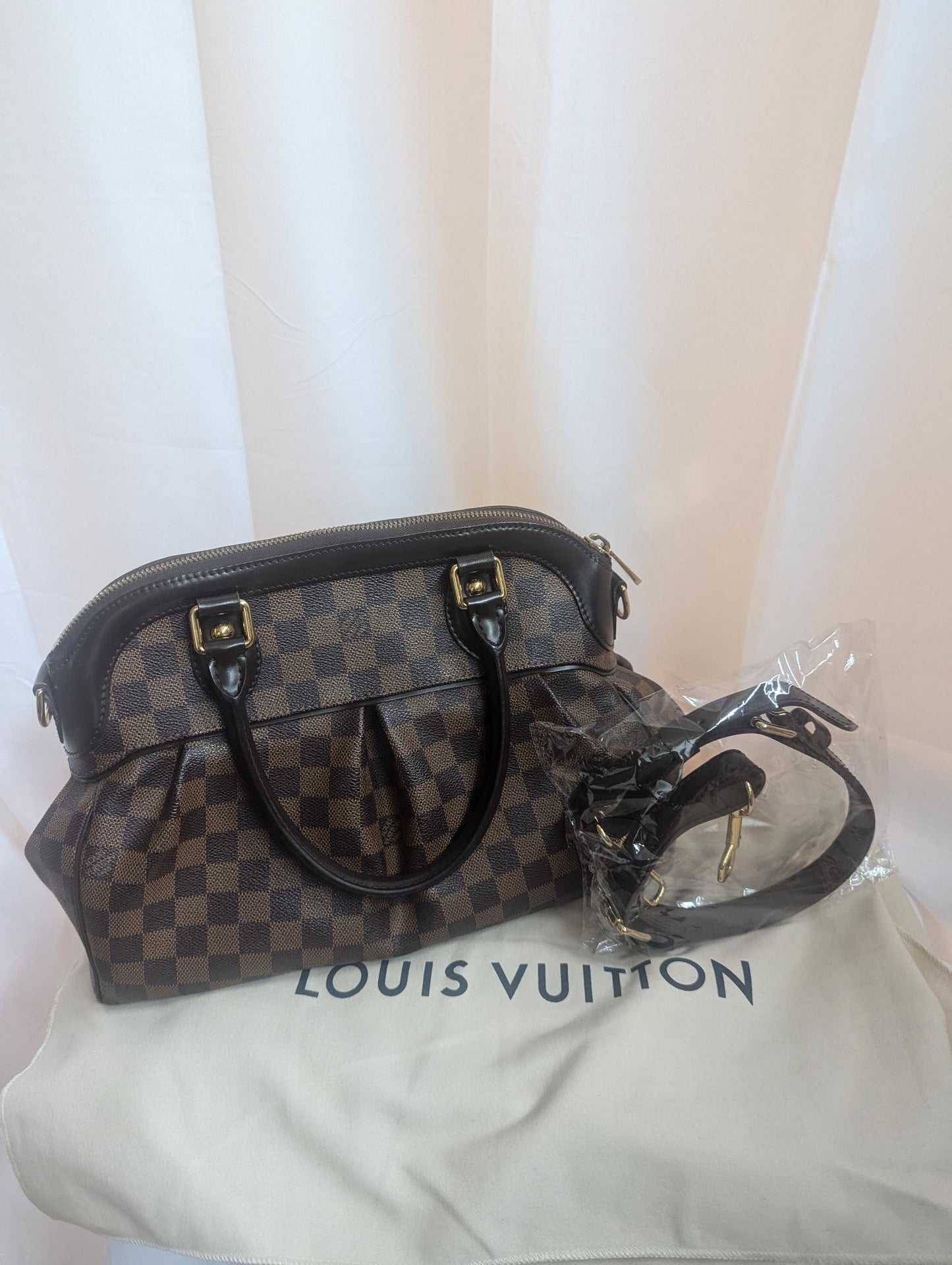 Louis Vuitton Brown Damier Ebene Coated Canvas Shoulder Bag