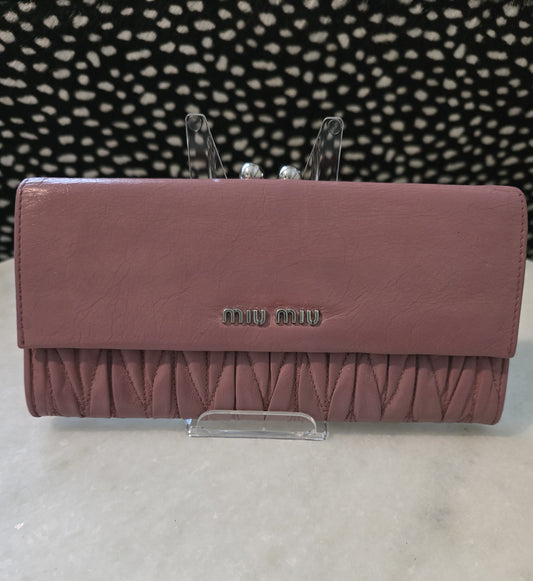 Miu Miu Pink Puffy Wallet