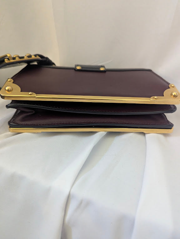 Prada Cahier Crossbody Bag City Calf and Saffiano Small