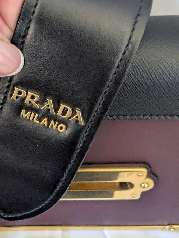Prada Cahier Crossbody Bag City Calf and Saffiano Small