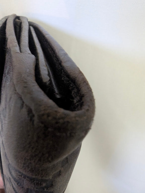 Gucci Dark Brown GG with Gold Metal Heart Wallet in Box