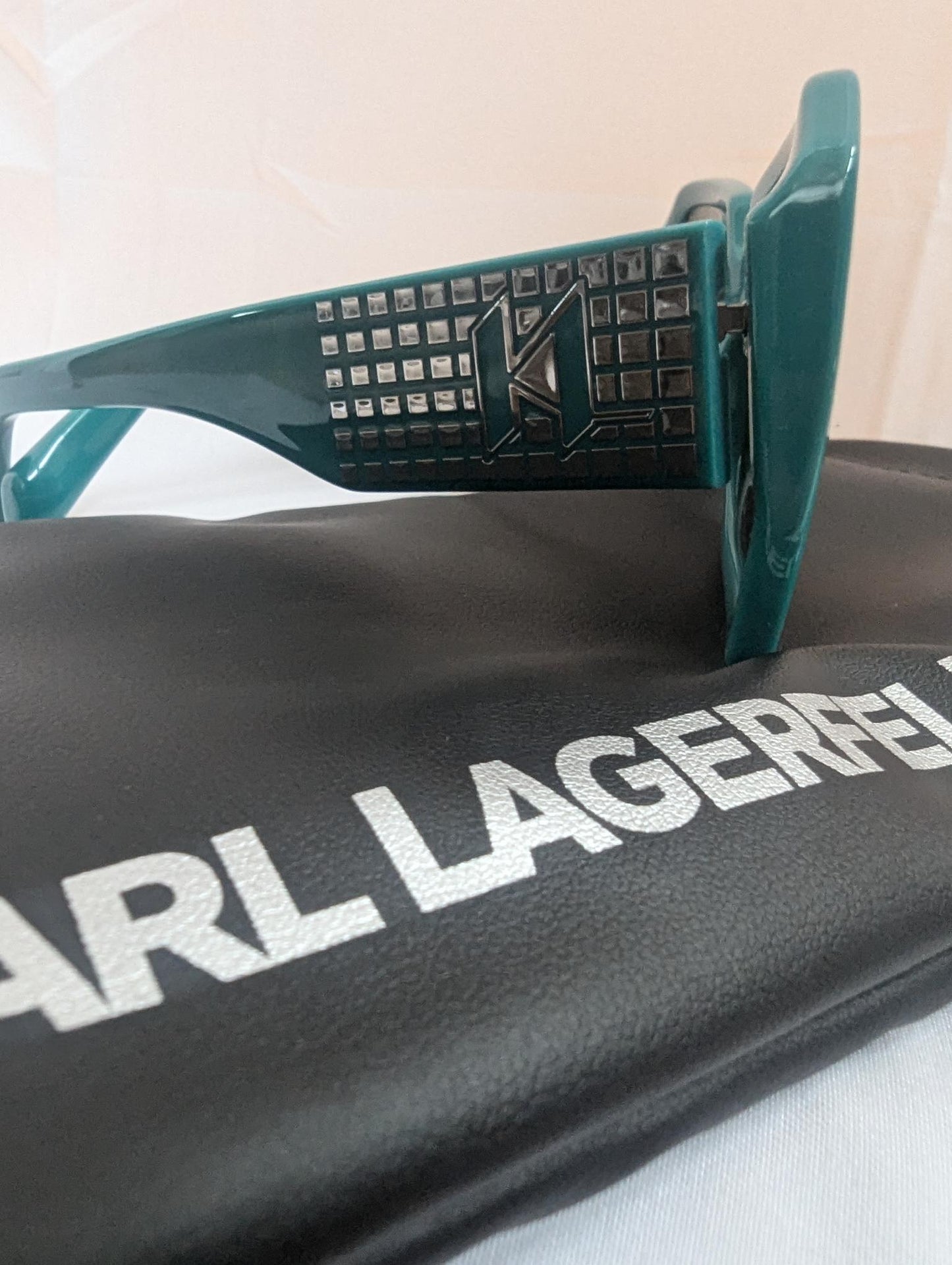 Karl Lagerfeld Teal Green Sunglasses