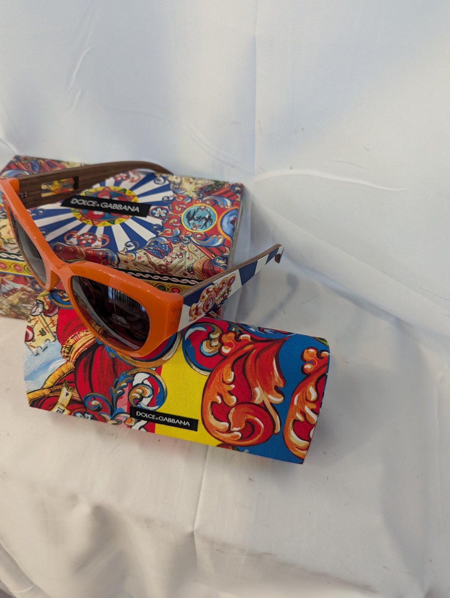 Dolce & Gabbana Sicilian Orange Sunglasses