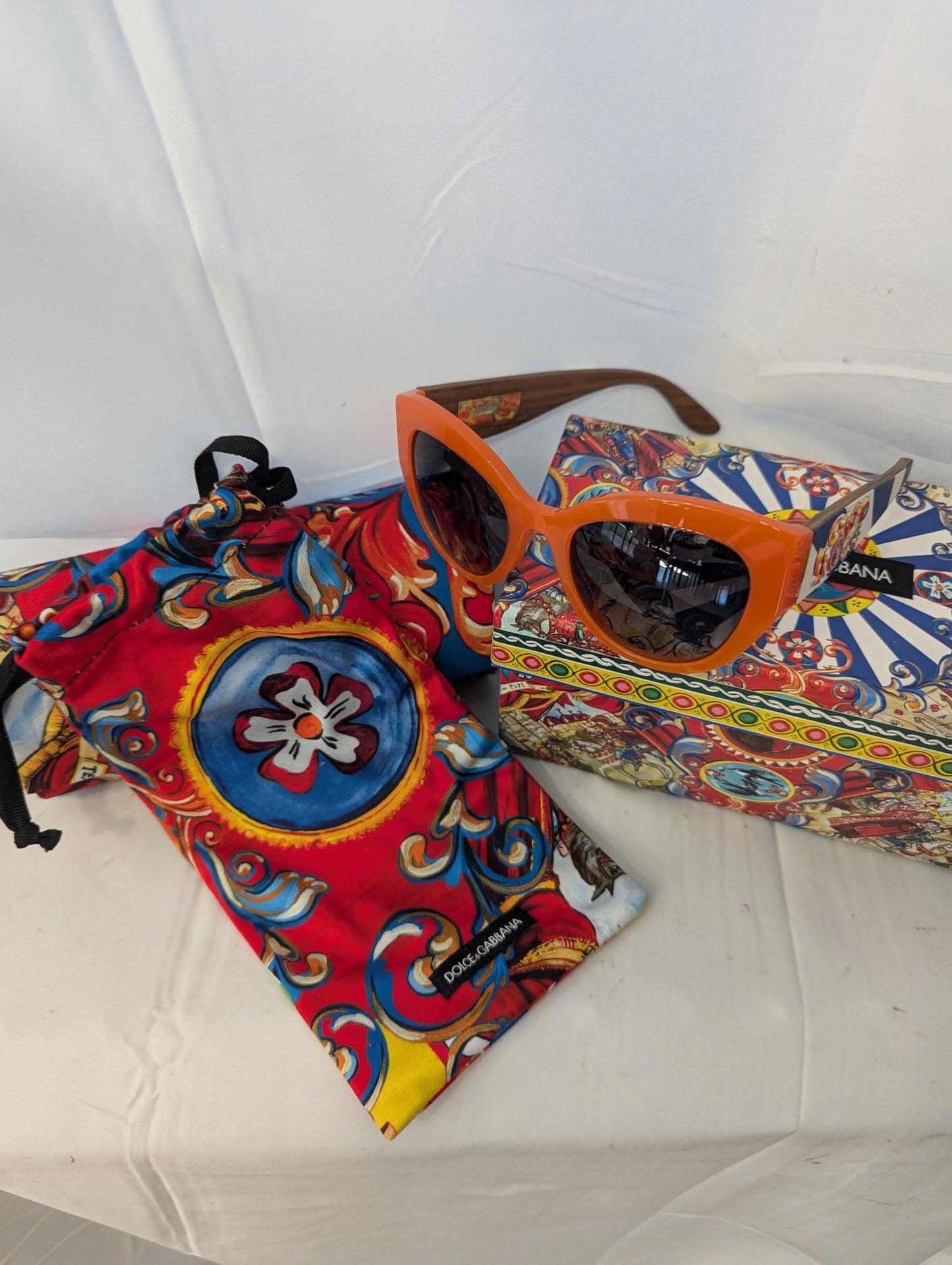 Dolce & Gabbana Sicilian Orange Sunglasses